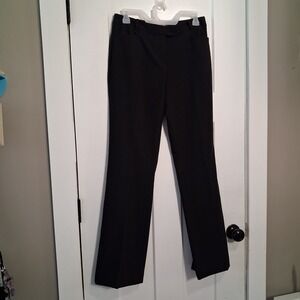 Calvin Klein Womens Modern Fit Dress Pants Black Straight Leg Trousers Size 2